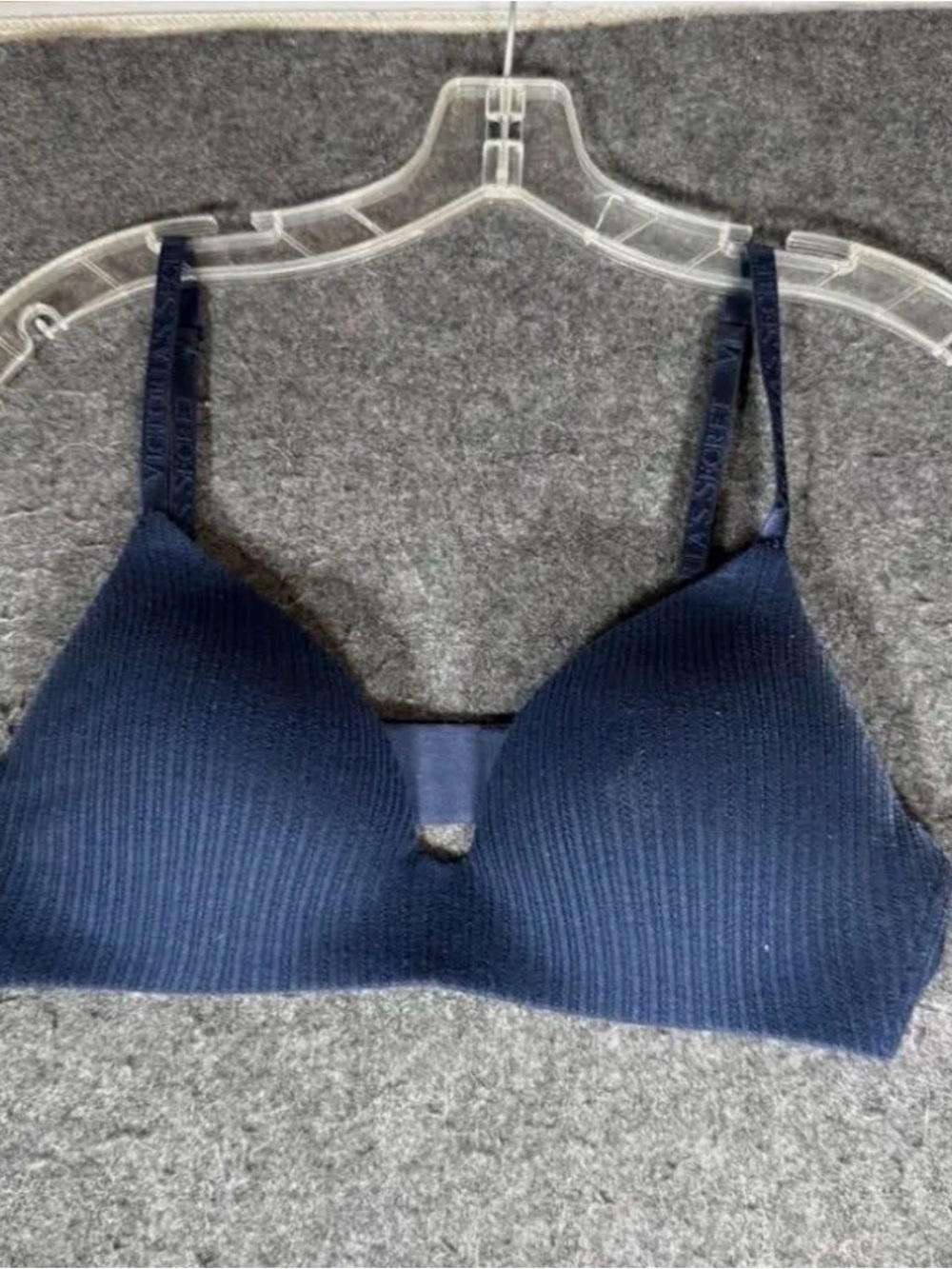 Victoria’s Secret Navy Ribbed T-Shirt Bra - Women Intimates & Sleepwear